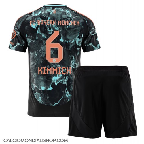 Maglie da calcio Bayern Munich Joshua Kimmich #6 Seconda Maglia Bambino 2024-25 Manica Corta (+ Pantaloni corti)